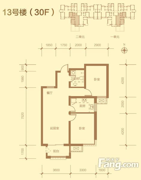 金屋秦皇半島仁晟裝飾戶型圖